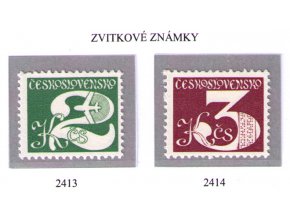 ČS 1980 / 2413-2414 / Zvitkové známky **