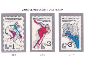 ČS 1980 / 2415-2417 / ZOH Lake Placid **