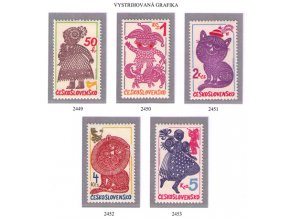 ČS 1980 / 2449-2453 / Vystrihovaná grafika **