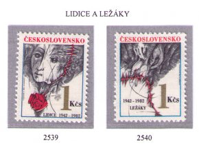 ČS 1982 / 2539-2540 / Lidice a Ležáky **