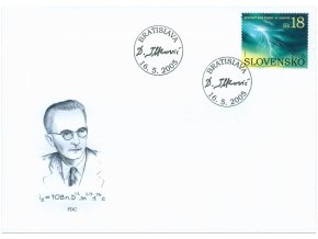 SR 2005 / 355 / Svetový rok fyziky - Dionýz Ilkovič / FDC