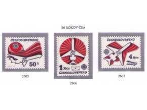 ČS 1983 / 2605-2607 / 60. výročie ČSA **