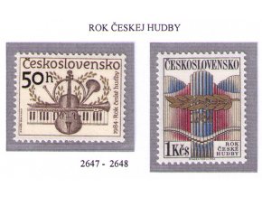 ČS 1984 / 2647-2648 / Rok českej hudby **