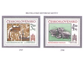 ČS 1985 / 2707-2708 / Bratislavské motívy **