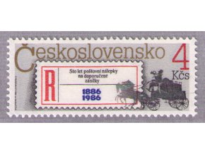 ČS 1986 / 2755 / 100 rokov R-nálepky **