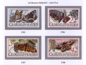 ČS 1987 / 2785-2788 / Ochrana prírody - motýle **