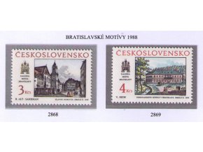 ČS 1988 / 2868-2869 / Bratislavské motívy **