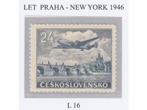 ČS Letecké: L 016 Let Praha New York