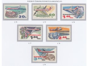 ČS Letecké: L 074-079 50. výročie ČSA