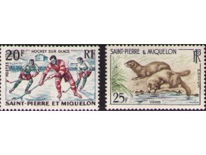 St. Pierre et Miquelon 1959 / 0390-0391 šport a fauna **