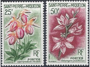 St. Pierre et Miquelon 1962 / 0394-0395 kvety **
