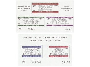 Mexiko 1966 / 1219-1223 Bl. 5 + Bl. 6 **