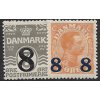 Dánsko 1921 /129-130/ poštové pečiatky: vlnovky s 18 srdiečkami **
