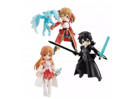 SWORT ART ONLINE Desktop Army Action Figure Random all three 4
