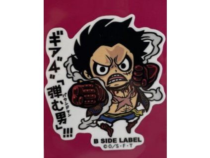 B Side Label ONE PIECE Monkey D. Luffy Gear 4 Sticker