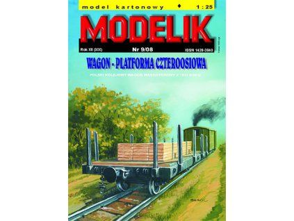 4-nápravový plošinový vagón