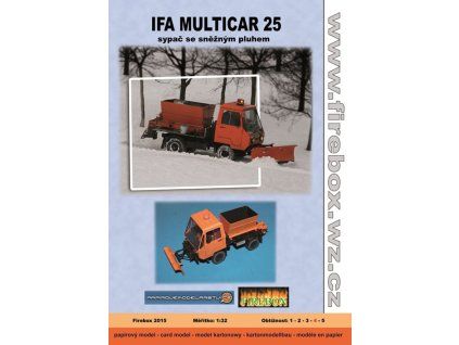 IFA Multicar 25 - sypač se sněžným pluhem