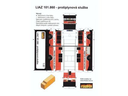 LIAZ 101.860 - protiplynová služba / 1:87