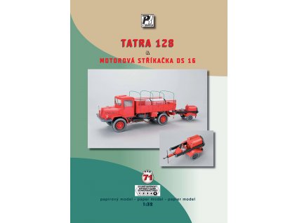 Tatra 128 a motorová stříkačka DS 16