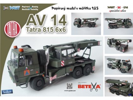 Tatra 815 6x6 AV-14 vojenská / 1:25