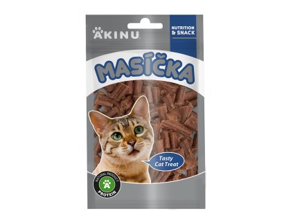 Akinu MASÍČKA Jehněčí kousky pamlsek pro kočky 50 g