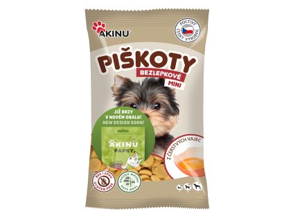 Akinu Bezlepkové Mini piškoty pamlsek pro psy 120 g