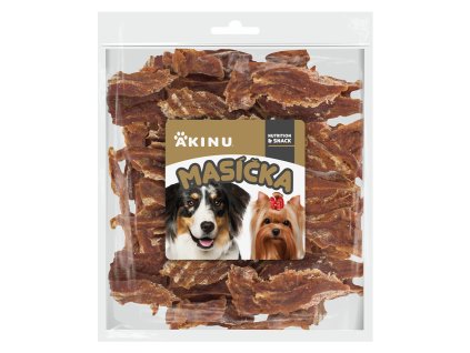 Akinu MASÍČKA Hovězí stripsy pamlsek pro psy 300 g