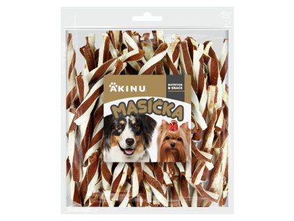 Akinu MASÍČKA jahňací twister pre psov 300 g