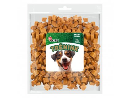 Akinu Trénink Lososové kostky pamlsek pro psy 400 g