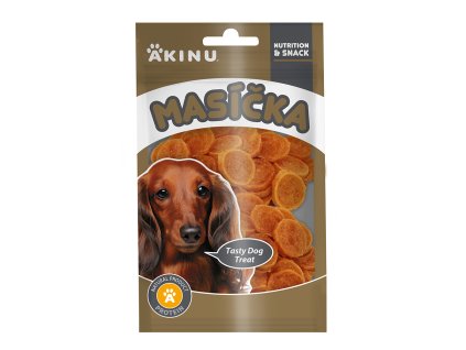 Akinu MASÍČKA Kuřecí chipsy pamlsek pro psy 75 g