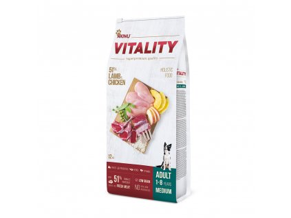 Akinu VITALITY Jehněčí & kuřecí granule pro psy středních plemen 12 kg
