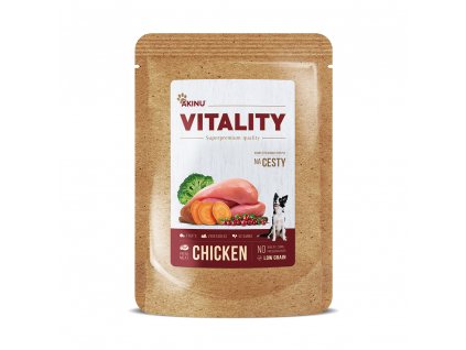 Akinu VITALITY Kuřecí kapsička pro psy na cesty 300 g