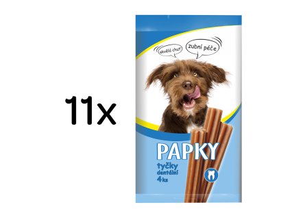Akinu PAPKY Tyčky pamlsek pro psy dentální 11 x 4 ks