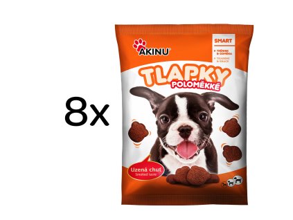 Akinu Poloměkké tlapky pamlsek pro psy 8 x 400 g