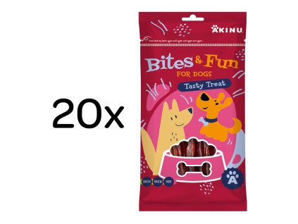 Akinu BITES & FUN Kachní prsíčka pamlsek pro psy 20 x 85 g