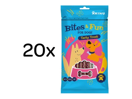 Akinu BITES & FUN Jehněčí sendvič pamlsek pro psy 20 x 85 g