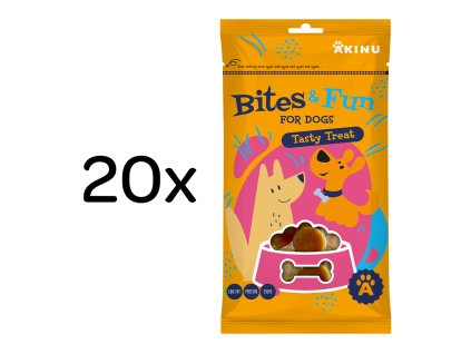 Akinu BITES & FUN Kuřecí chipsy pamlsek pro psy 20 x 85 g