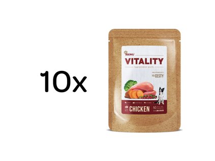 Akinu VITALITY Kuřecí kapsička pro psy na cesty 10 x 150 g