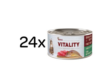 Akinu VITALITY Tuňák & síh konzerva pro kočky 24 x 70 g
