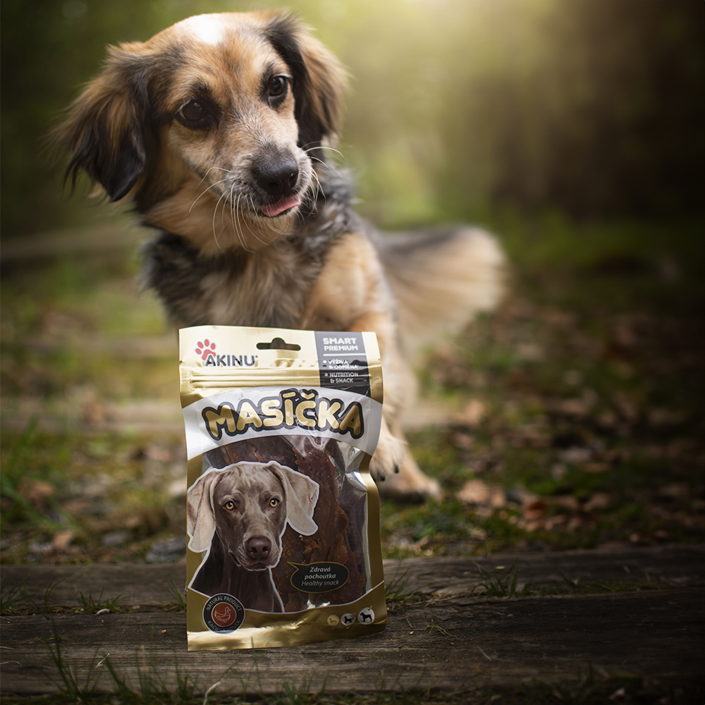 Akinu Masíčka kachní prsíčka pro psy 75g Obrázek