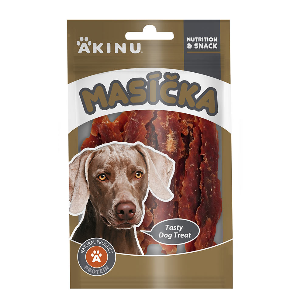 Akinu MASÍČKA Kachní prsíčka pamlsek pro psy 75 g
