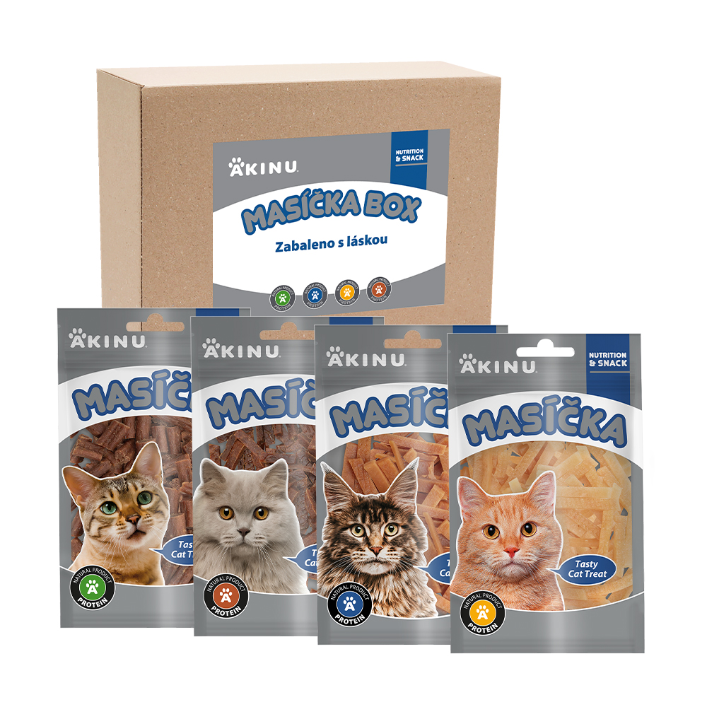 Akinu MASÍČKA BOX Pamlsek pro kočky
