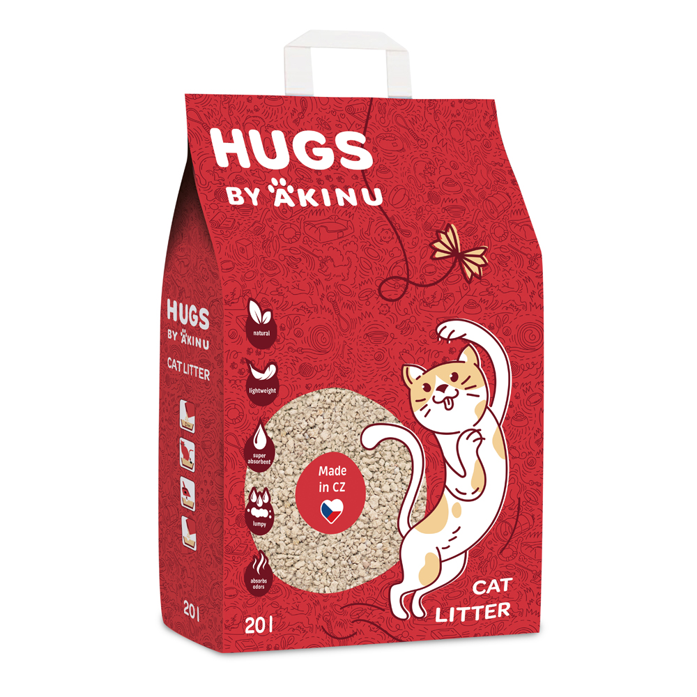 Caty HUGS by Akinu Křemelinové stelivo pro kočky 20 l