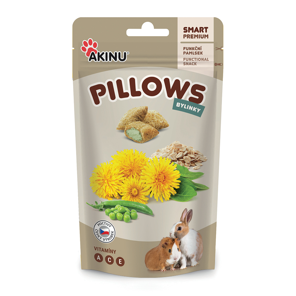 Akinu Pillows polštářky s bylinkami pro hlodavce 40g