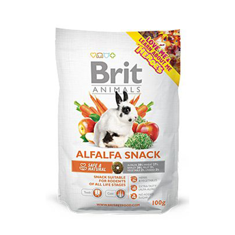 Brit Animals Alfalfa Snack for Rodents 100g