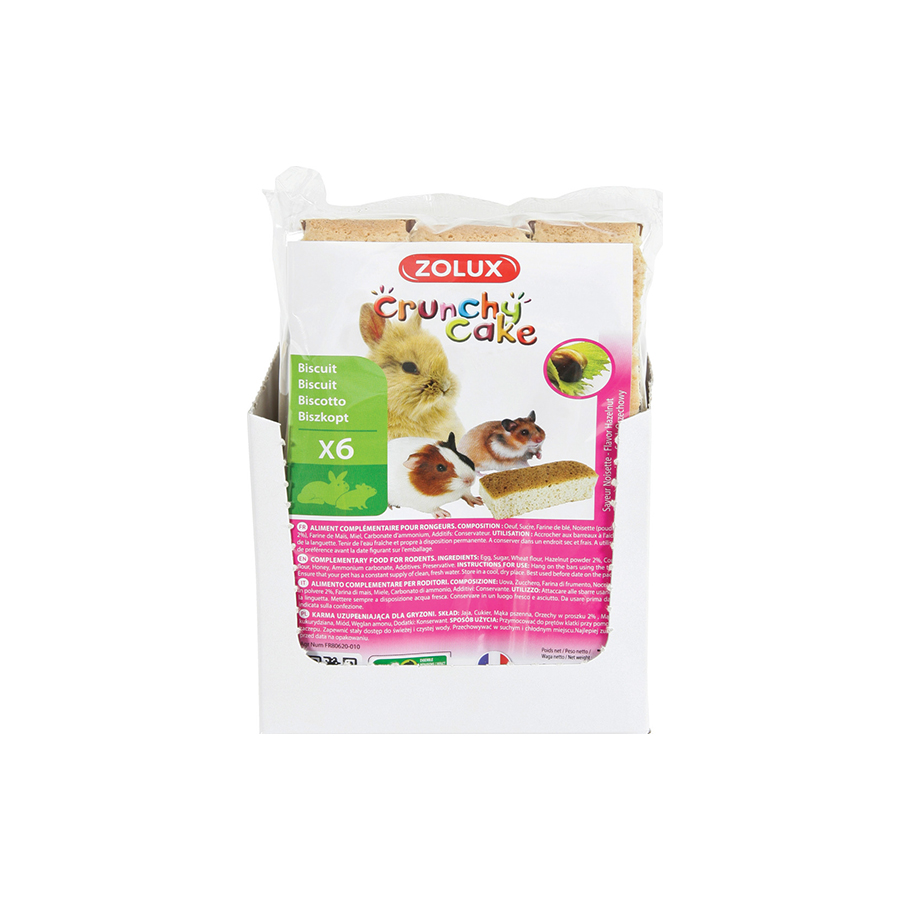 Zolux Crunchy Cake ořech pro hlodavce 75g