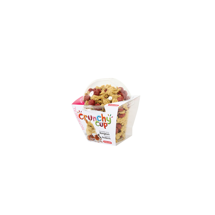 Pochoutka CRUNCHYCUP mrkev/řepa pro hlodavce 130g Zolux