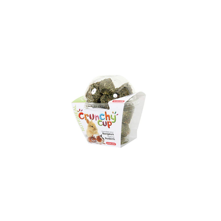 Zolux Pochoutka CRUNCHYCUP vojtěška/mrkev pro hlodavce 200g