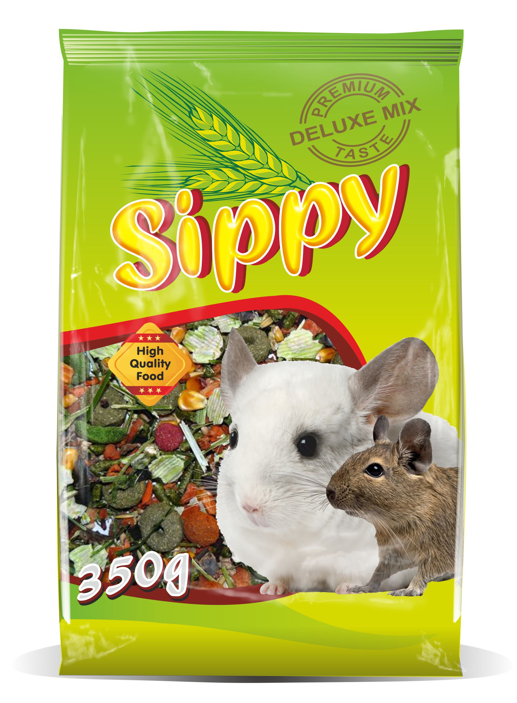 Sippy deluxe krmivo pro činčily a osmáky degu 350g