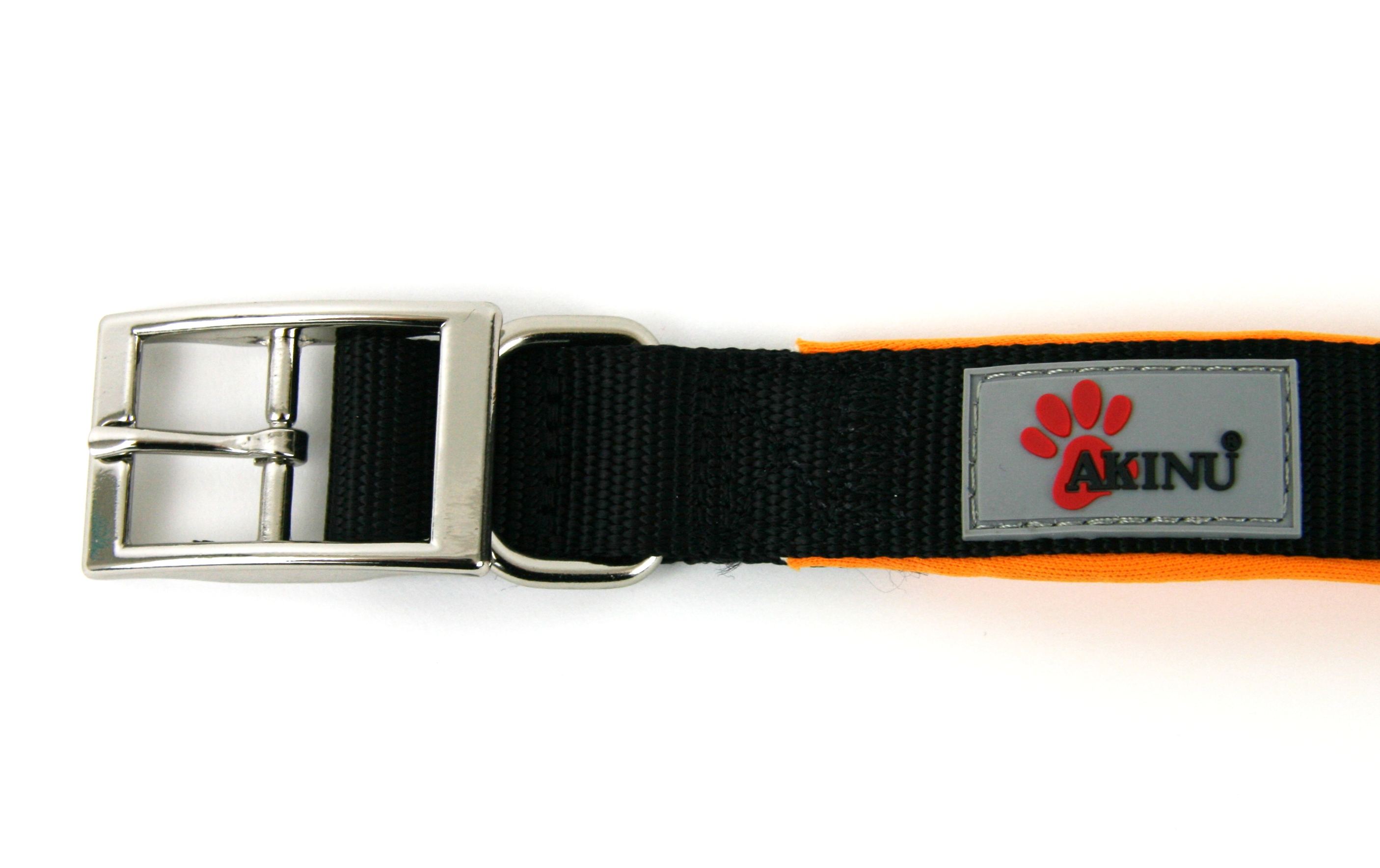 Akinu obojek polstrovaný SOFT oranžový 2,5x65cm Obrázek